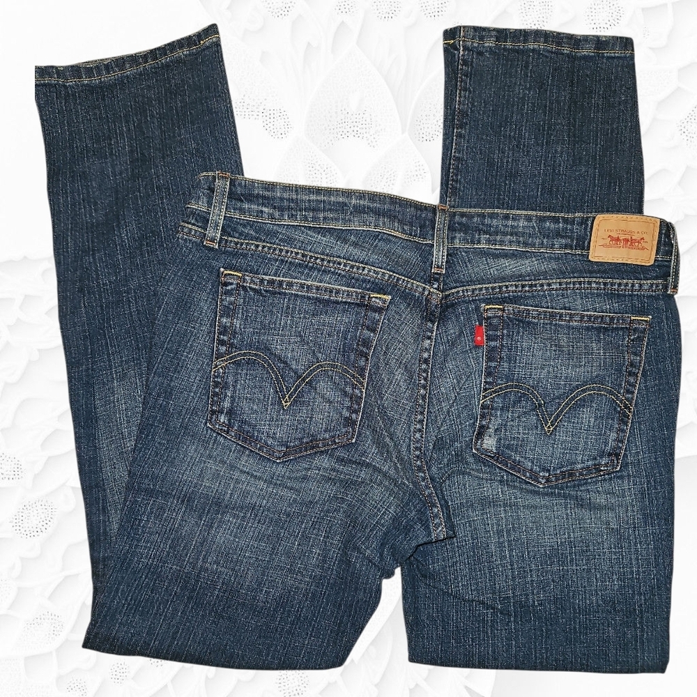 Levi's Dark Blue 524 Super Low Flare Jeans Y2K